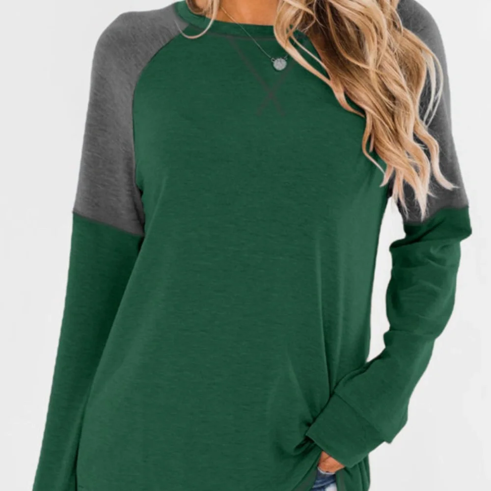 Color Block Raglan Sleeve Top - Picture 3 of 7